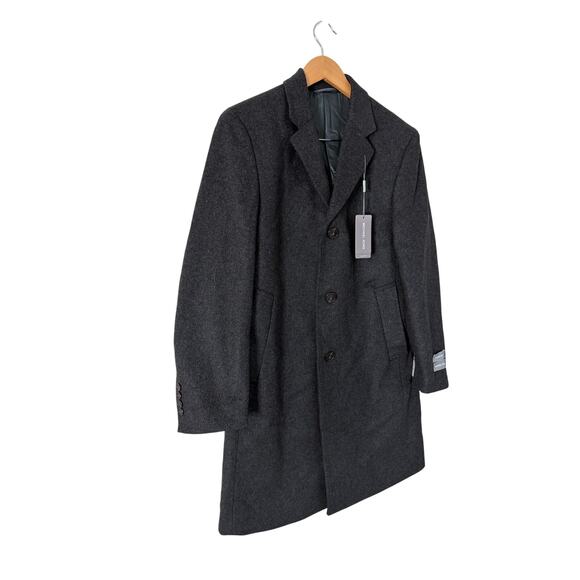 Michael Kors Kavon Wool Blend Charcoal Gray Overcoat Size 36Short NEW - Picture 3 of 6